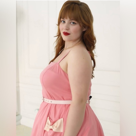 Torrid Retro Chic Fit & Flare Dress in Flamingo Plume Pink, Large, NWT! - Picture 10 of 16